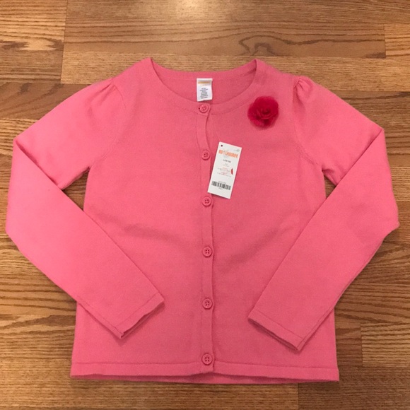 Gymboree pink button front cardigan - Picture 2 of 7